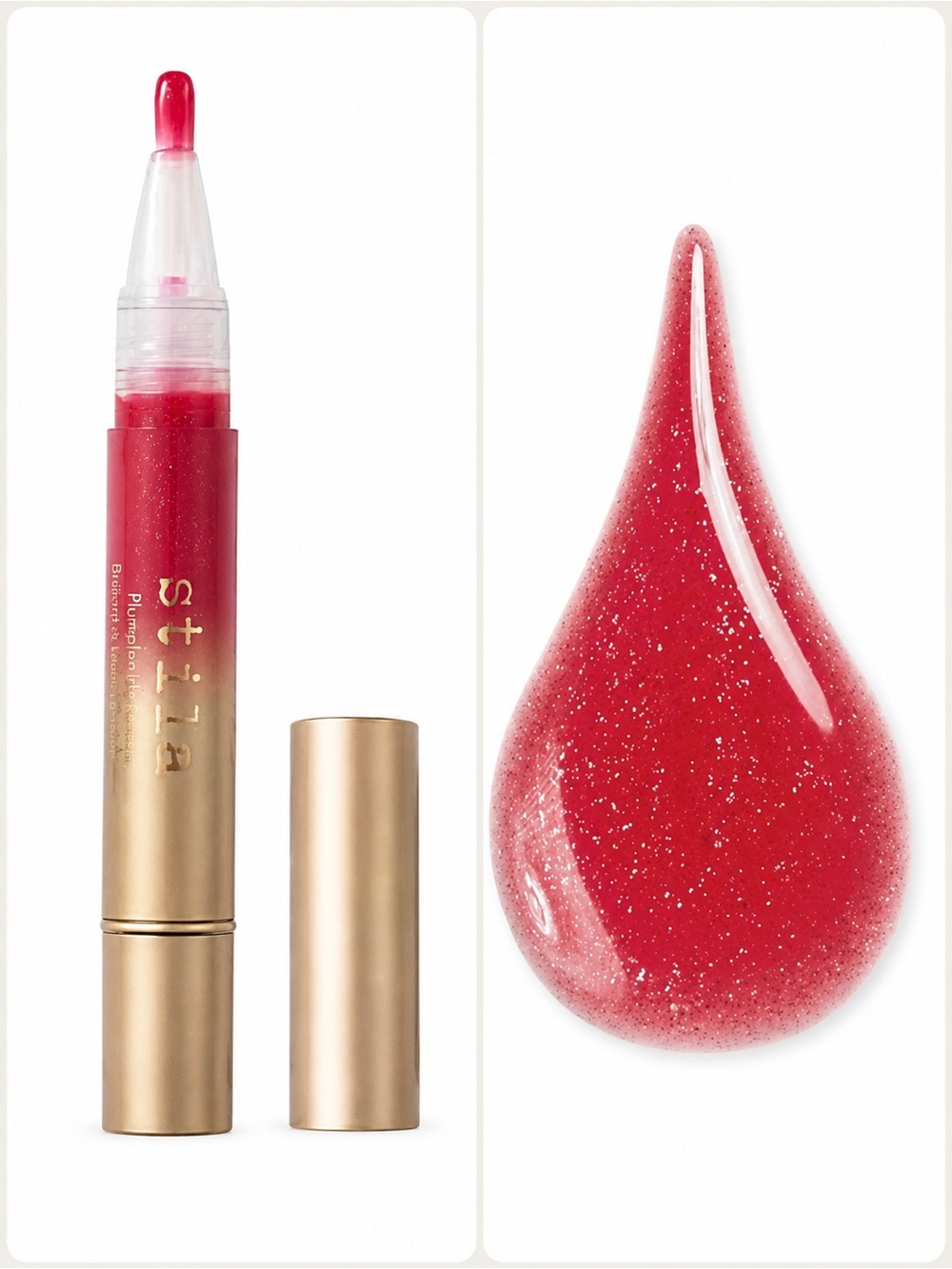 Stila Plumping Lip Glaze Amor NIB High-Shine Lip Gloss